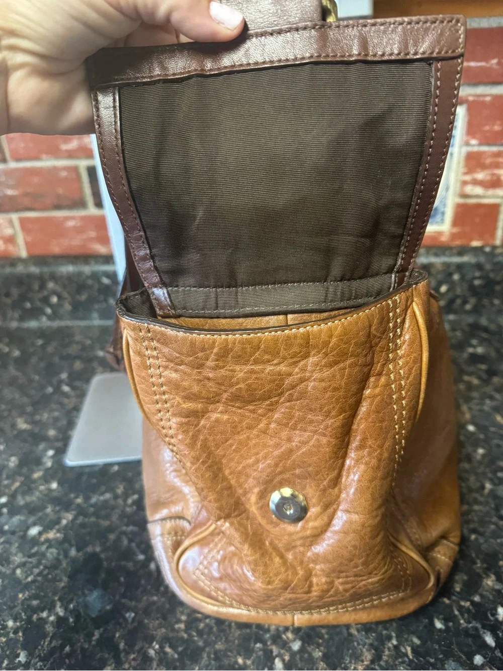 Coach Chelsea Heritage Leather Tote 10030 Cognac Brown 2008 Y2K